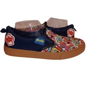 SpongeBob Ground Up Canvas Sneakers / US 9.5 Unisex / Slip on Loafers